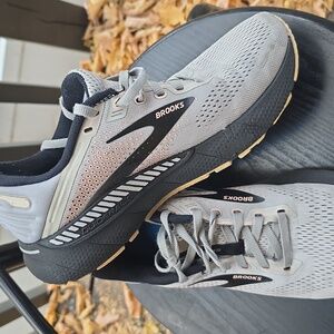 Brooks Gray and Black Athletic Shoes